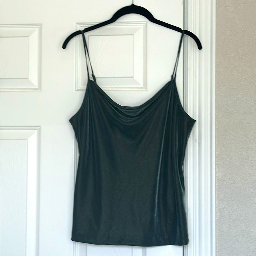 Banana Republic Green Velvet Blouse in Medium